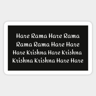 Hare Ram Hare Krishna Mahamantra Magnet